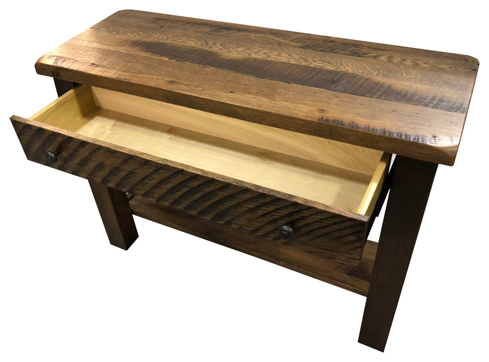 Foxfield Reclaimed Sofa Table   Rustic   Console Tables   by Rustic Red Door Company  Houzz