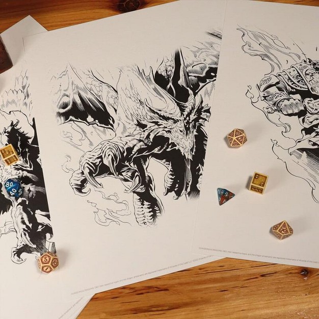 Fanattik Dungeons amp Dragons Lithograph Set