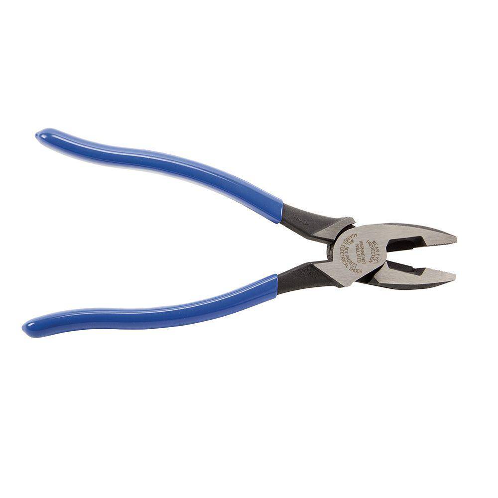 Klein Tools 9 in. 2000 Series High Leverage Side Cutting Pliers for Heavy Duty Cutting D2000-9NE