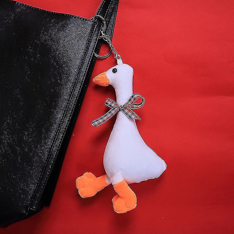 18cm Kawaii Goose Plush Keychain Pendant Soft Stuffed Goose Animal Plush Doll Cute Gift For Children Hoom Decor Kids Toys