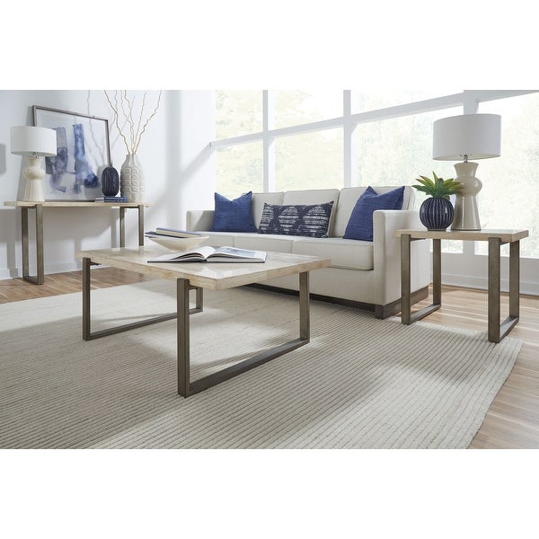 Ariela End Table in Desert Taupe