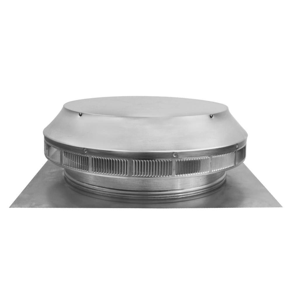 Active Ventilation 14 in. Dia Aluminum Roof Louver Exhaust Vent in Mill Finish PV-14-C1