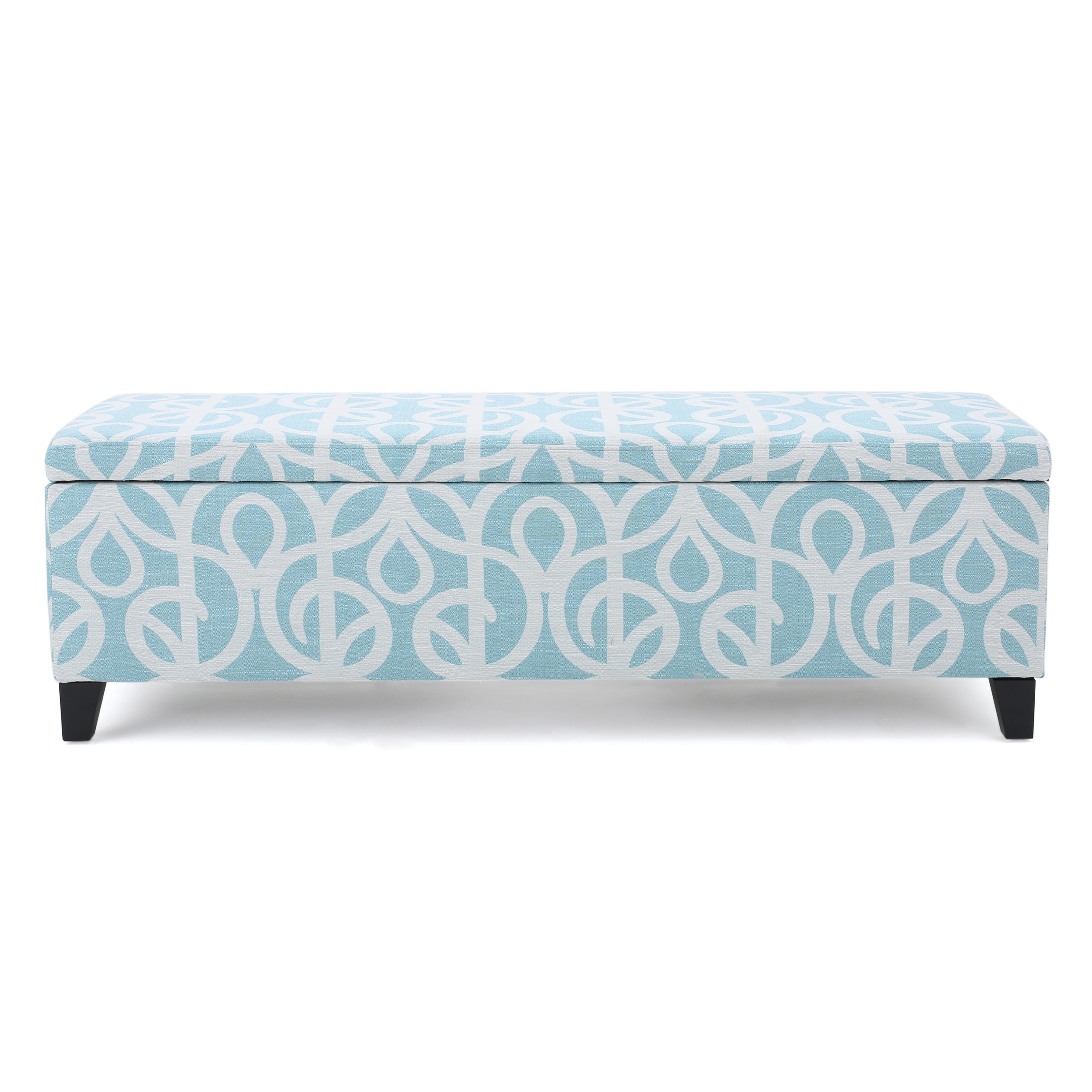 Clor Fabric Rectangle Storage Ottoman Bench