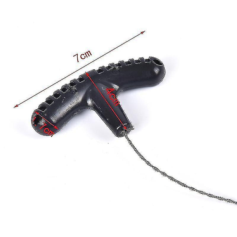 2pcs Woodworking Hand Saw Tools Steel Rope Chain Saw Practical Portable For Emergency