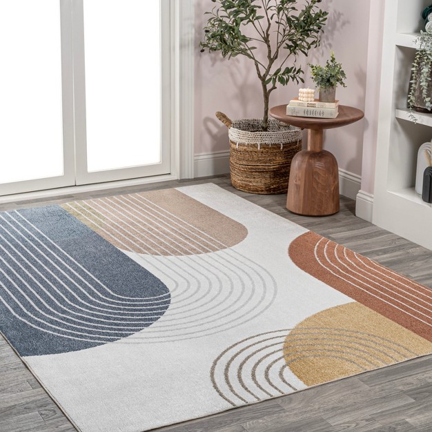 Jonathan Y Arches Contemporary Minimalist Machine washable Area Rug