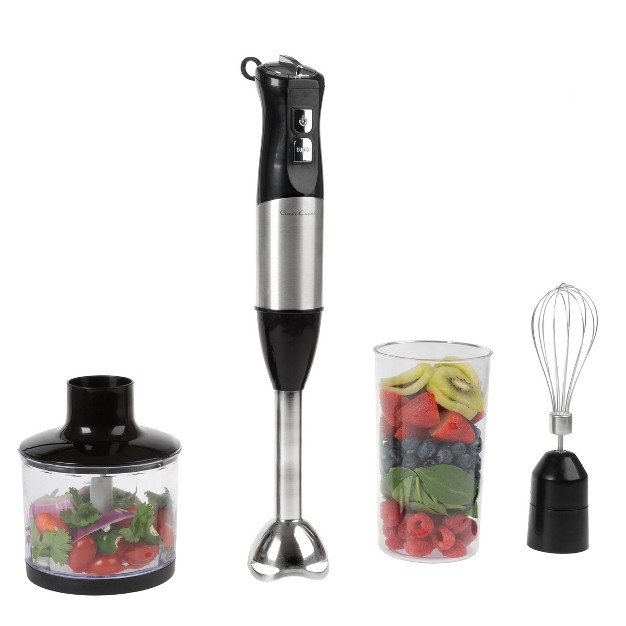 Hastings Home 4 in 1 6 speed Anti splash Immersion Blender With Attachment Set