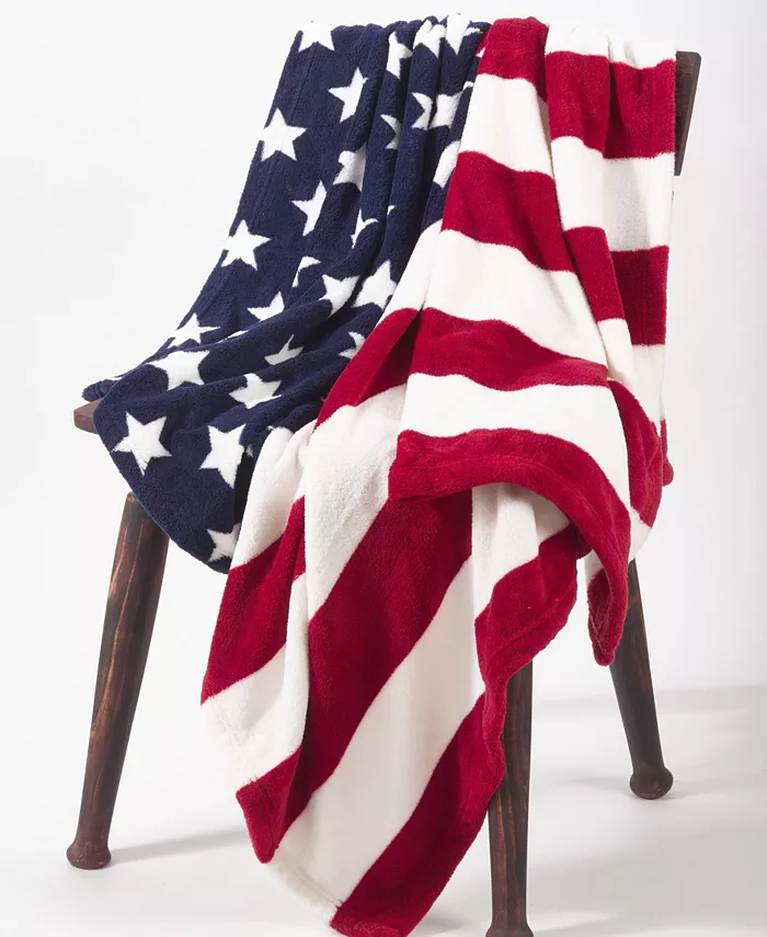 Saro Lifestyle American Flag Throw， 50