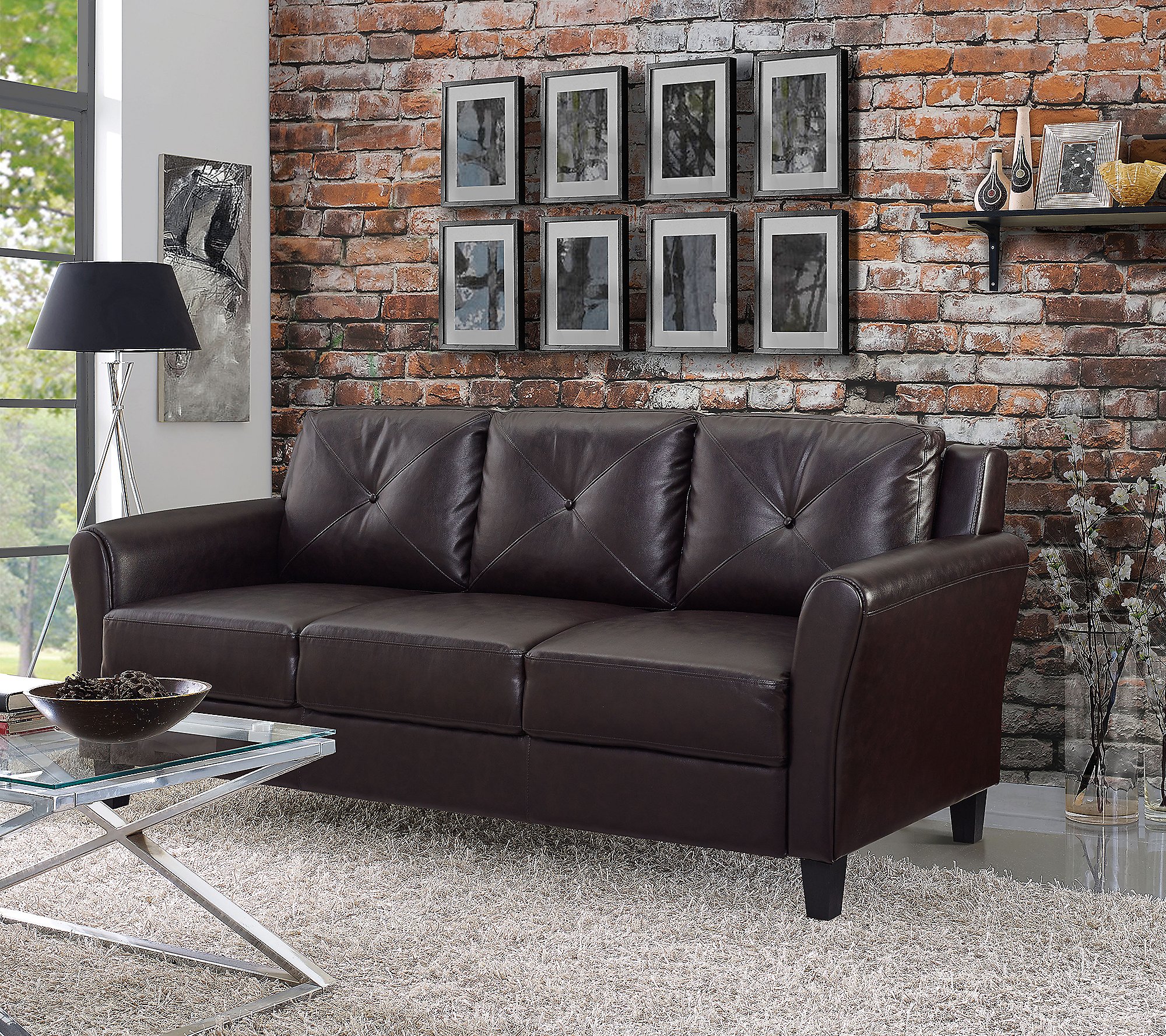 Taryn Sofa in Faux Leather