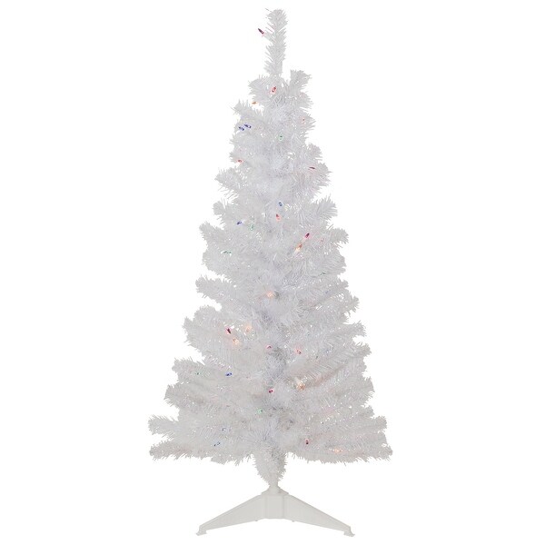 4' Prelit Rockport White Pine Artificial Christmas Tree