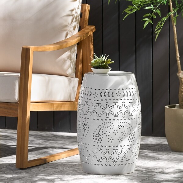 Lace Cut Design Metal Frame SIDE TABLE