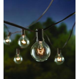 Hampton Bay OutdoorIndoor 12 ft. Plug-In G50 Incandescent Clear Bulbs Cafe String Light (2-Pack) NXT-1005(2pk)