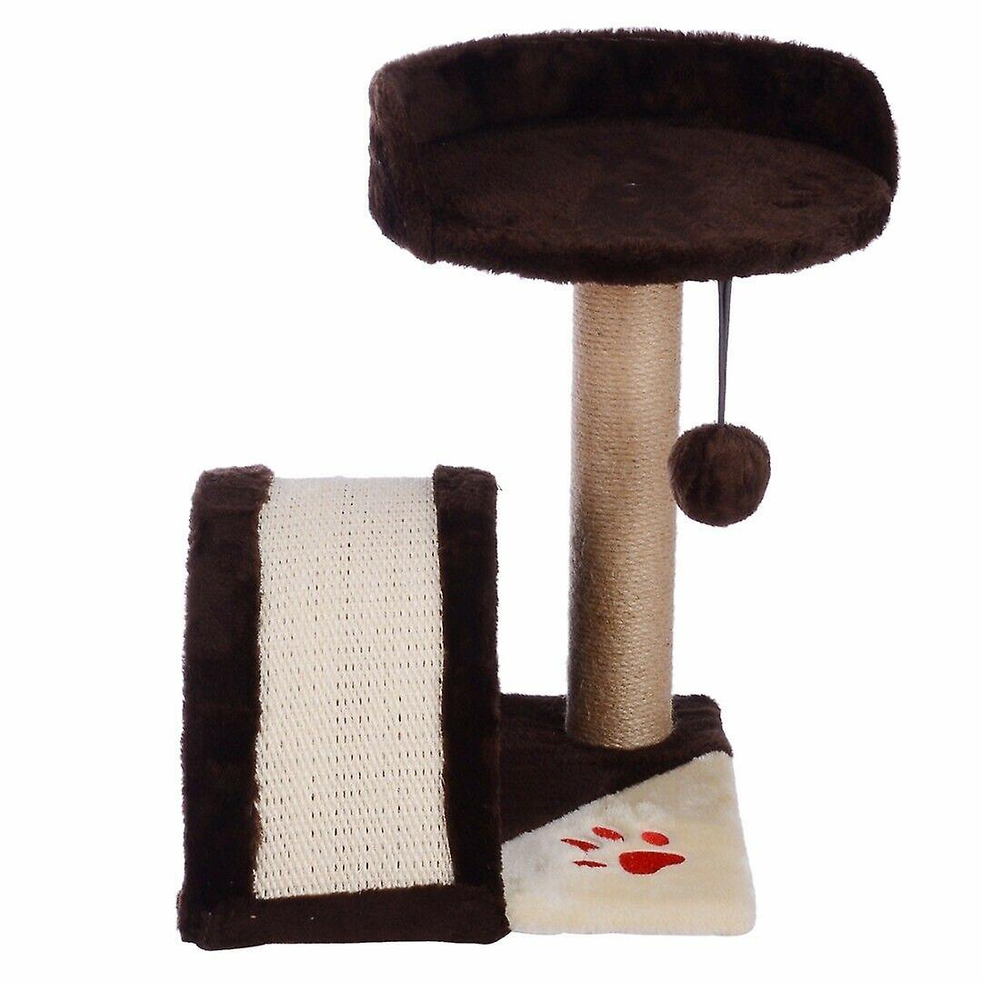 Cat Bed Scratching Post and Activity Tree Scratcher Pet Kitten Play Toy Grey