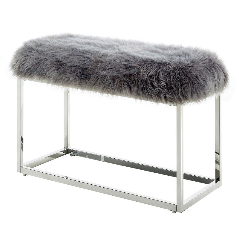 Willard Bench Chrome Metal Frame