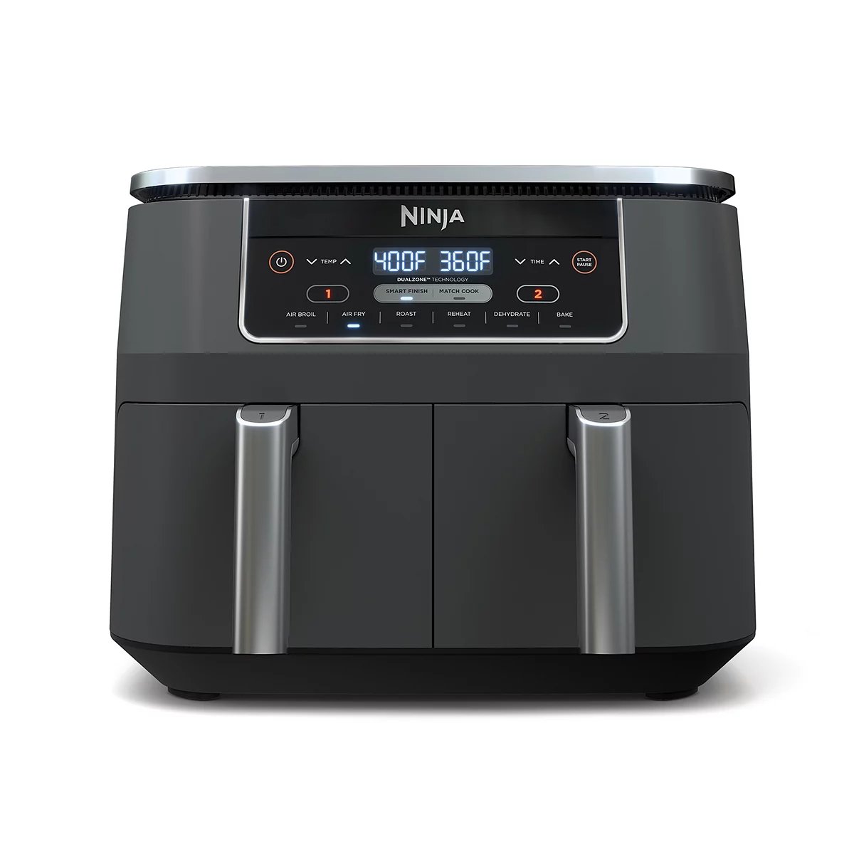 Ninja Foodi 8 qt. Original Dualzone， 2-Basket Air Fryer with 6 Functions