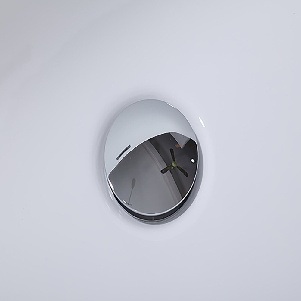 Acrylic Freestanding Soaking Bathtub in Gloss White