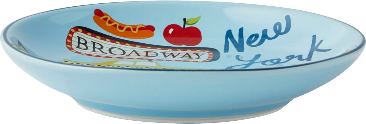 Frisco New York Non-skid Ceramic Cat Dish