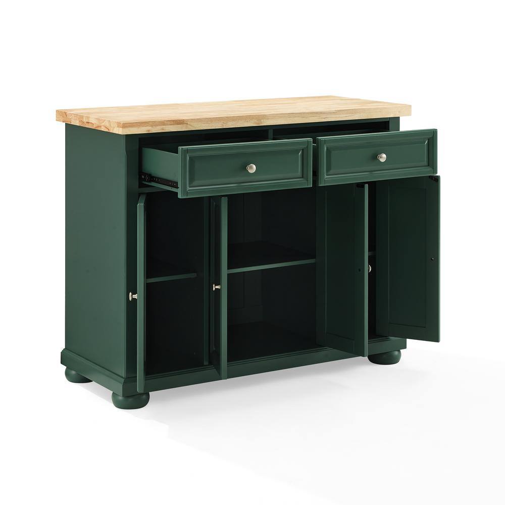 CROSLEY FURNITURE Madison Emerald Green Kitchen Island CF3021-EM