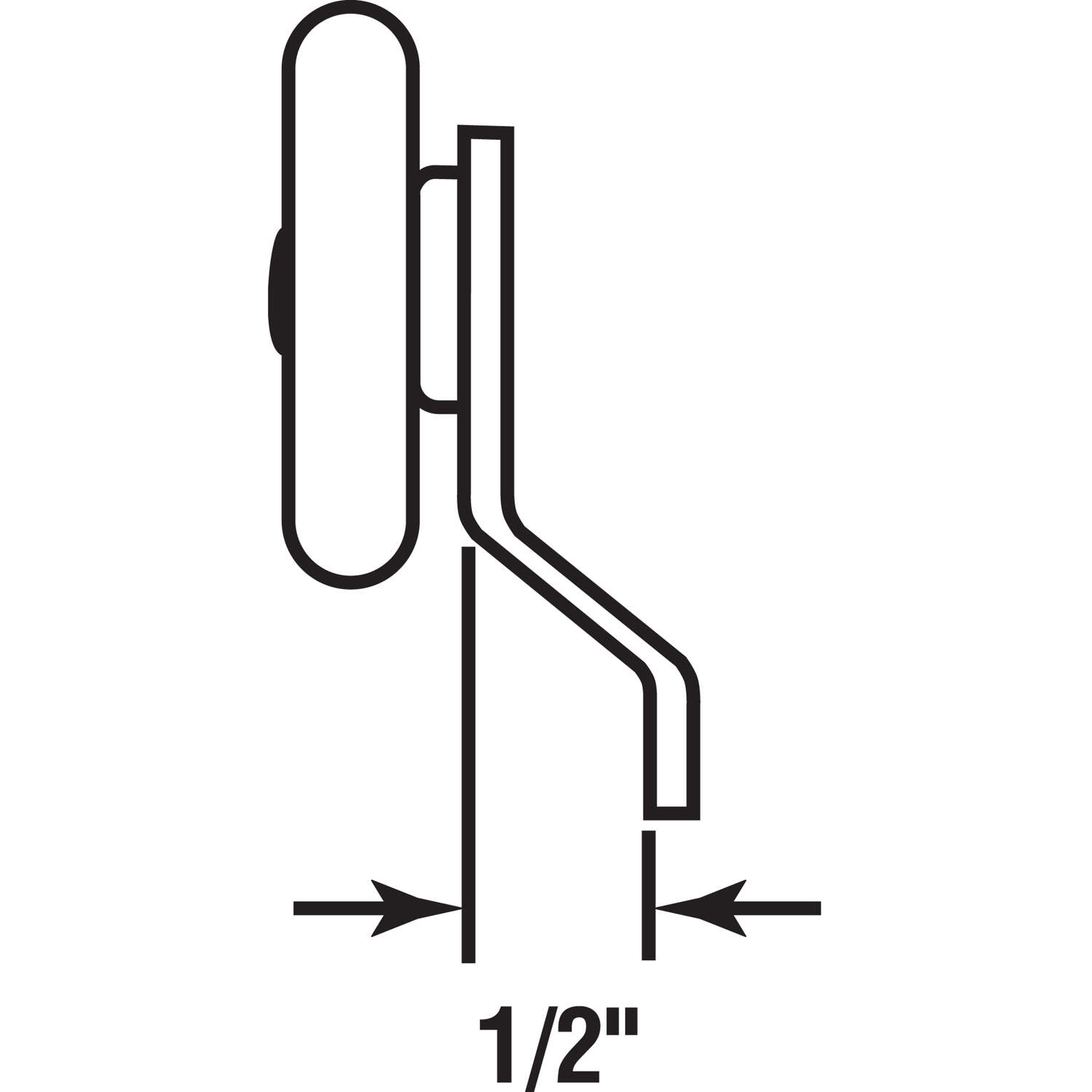 Prime-Line 7/8 in. D X 1/4 in. L Nylon/Steel Roller Assembly 2 pk