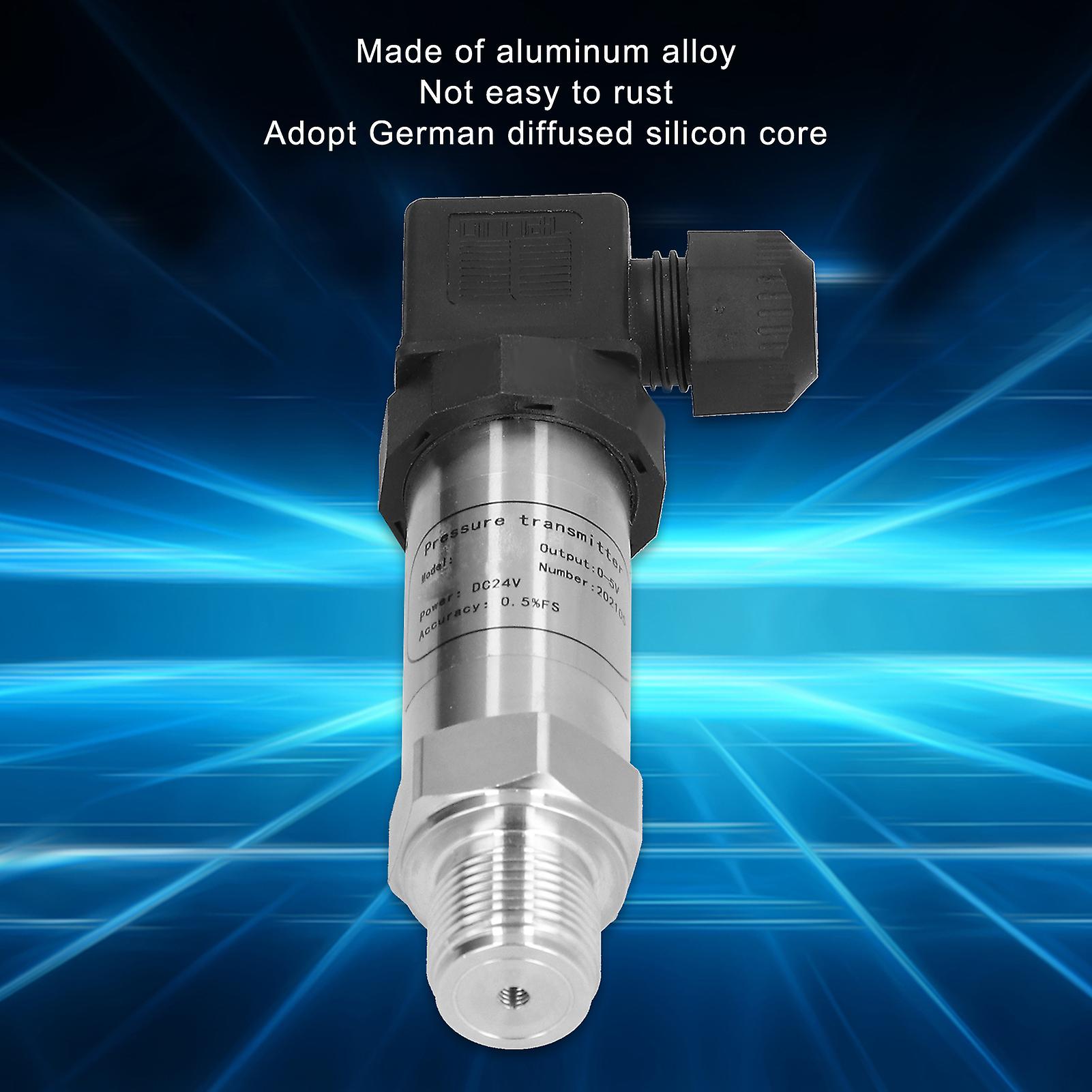 Pressure Sensor Aluminum Alloy 05va， Quick Response Pressure Transmitter For Measuring Hydraulic， Oil， Air， And Water Pressure With Wide Compatibility