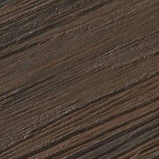 FORTRESS Infinity IS 5.35 in. x 6 in. Grooved Tiger Cove Brown Composite Deck Board Sample 194106101