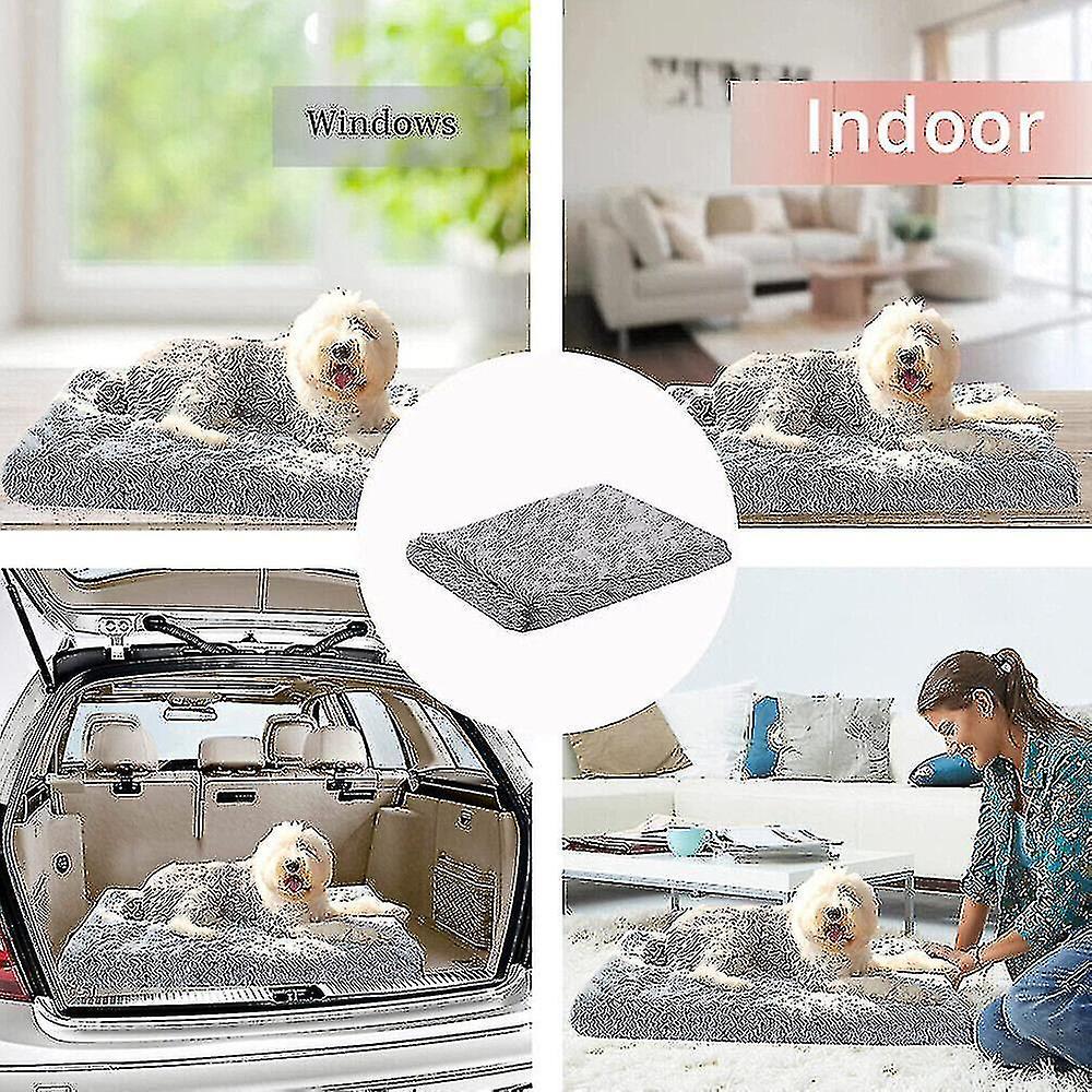 L -washable Memory Foam Pet Beds Removable Cover Waterproof Mattress Dog Bed