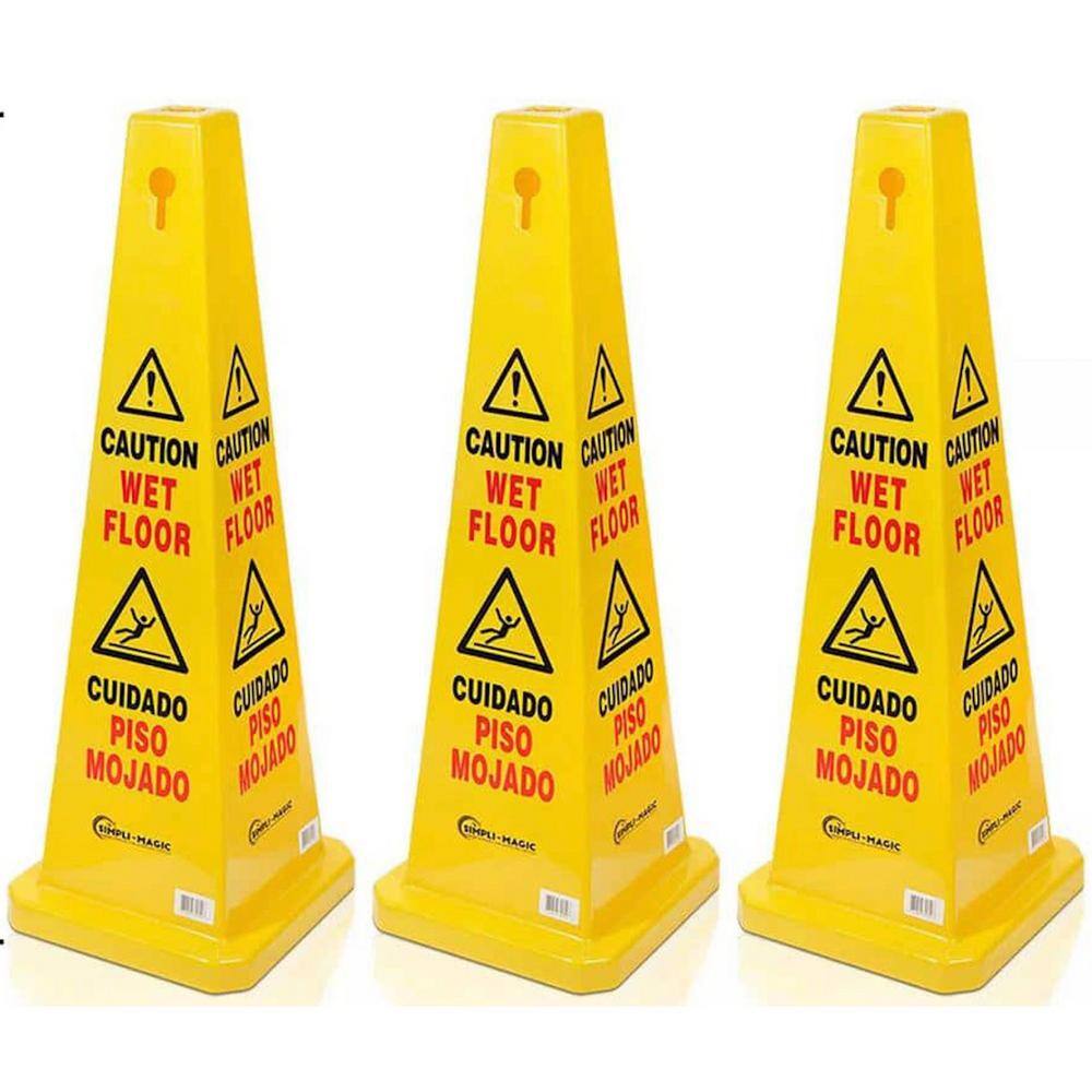 THE CLEAN STORE Wet Floor Signs Cleaning (3-Pack) 373