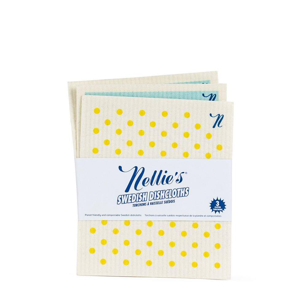 NELLIE'S Swedish Dishcloths NBUN-SWDC-3PK