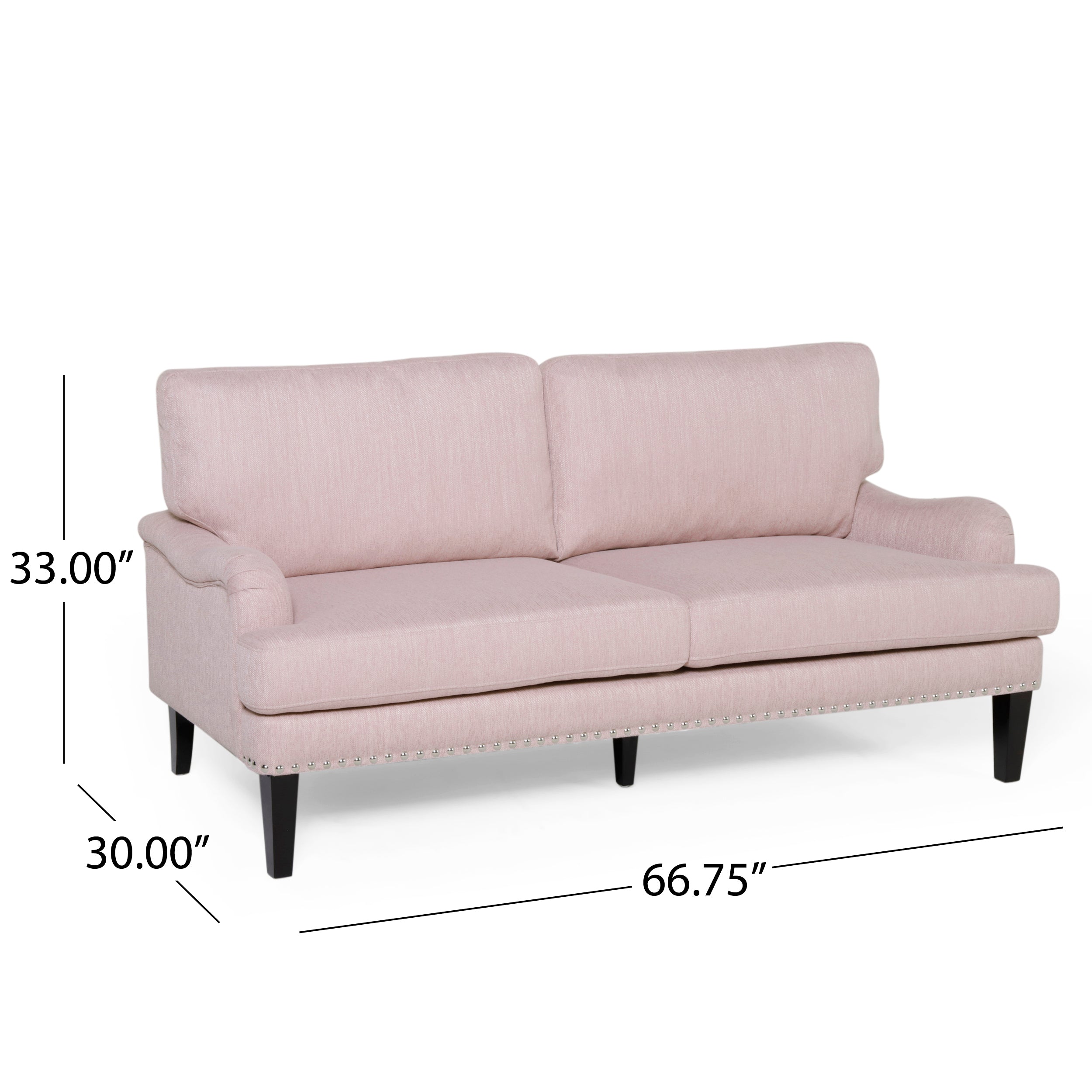 Karsyn Contemporary Fabric Loveseat