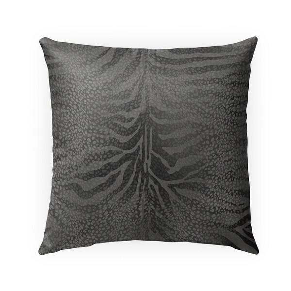 ZEBRA SPOTS CHARCOAL Indoor|Outdoor Pillow By Kavka Designs