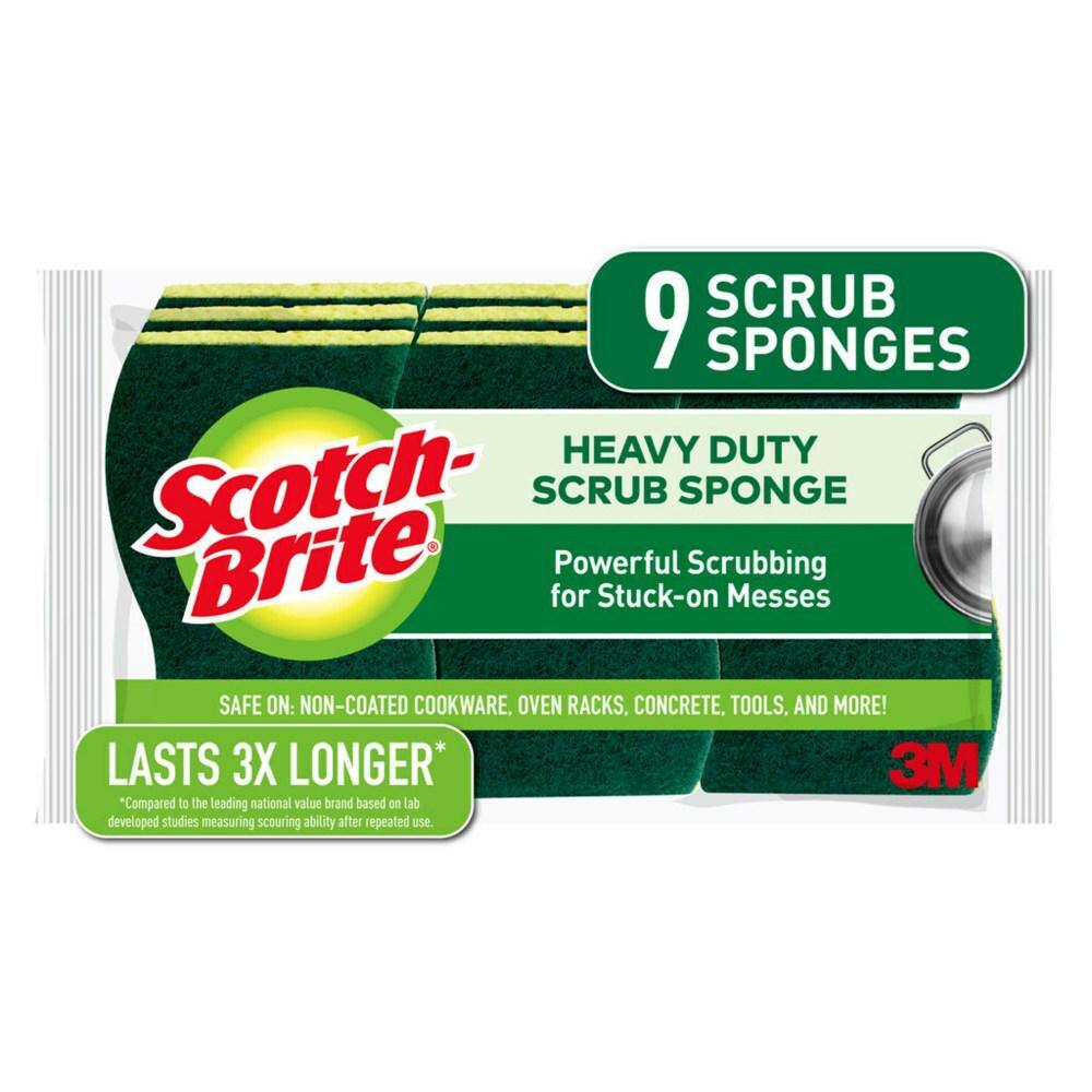 Scotch-Brite Heavy-Duty Scrub Sponge (9-Pack) 429-CC