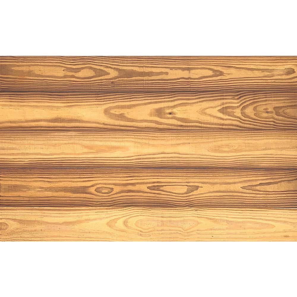 Thermo-treated 14 in. x 5 in. x 4 ft. Gold Grain Wood Wall Planks 10 Sq. Ft. Per Pack RichM801WRug12