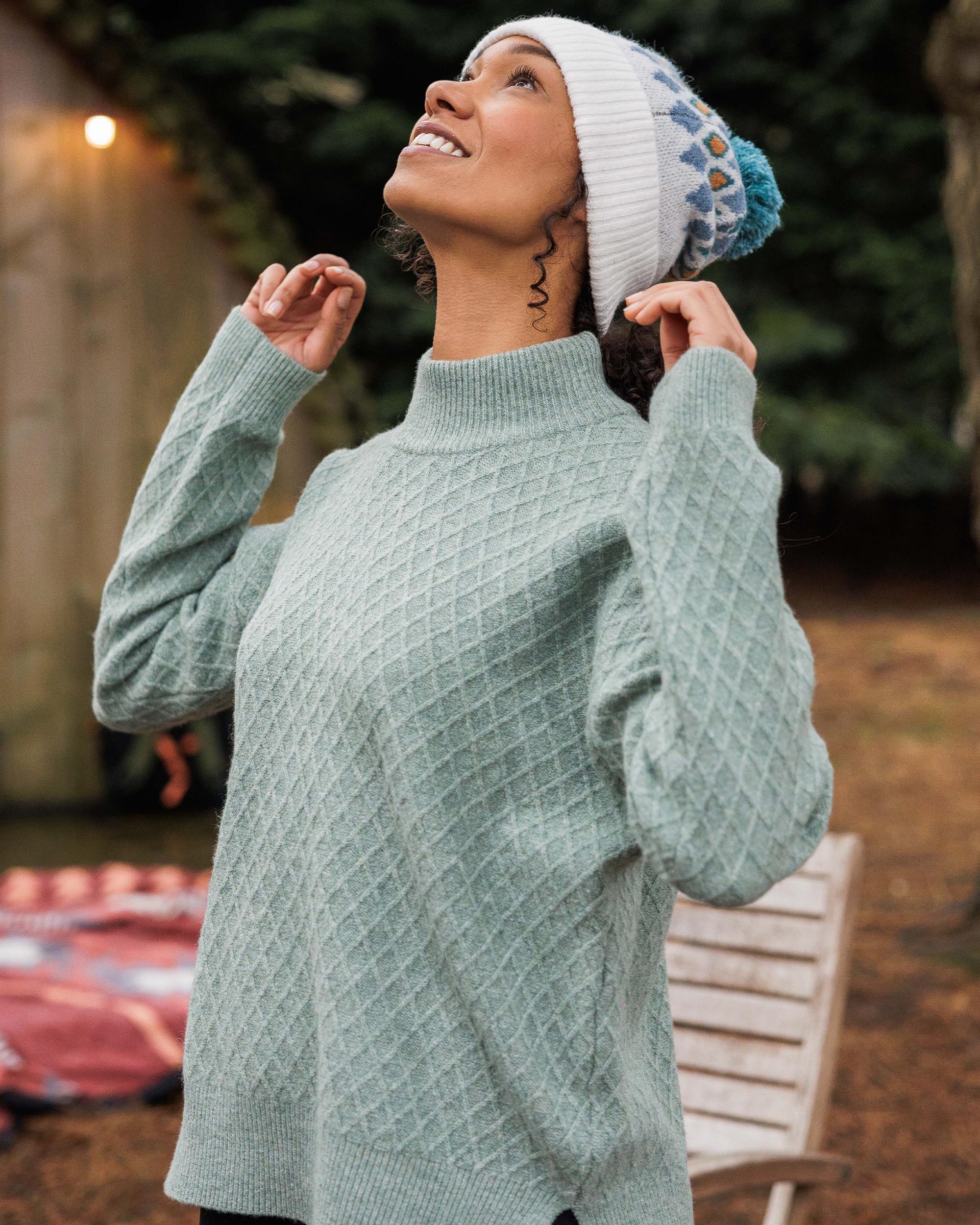 Hinterland Recycled Knitted Jumper - Pistachio