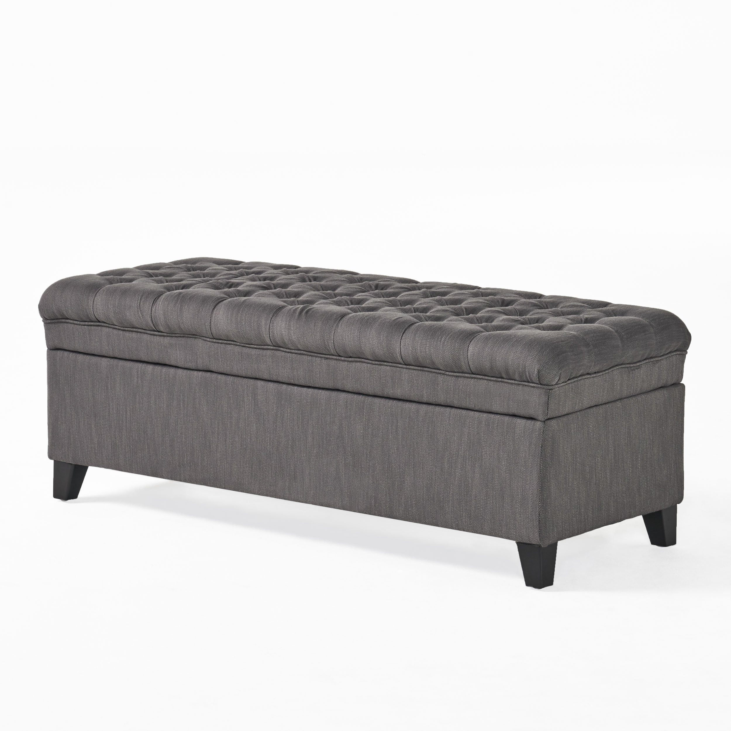 Laguna French Style Tufted Fabric Storage Ottoman Bench