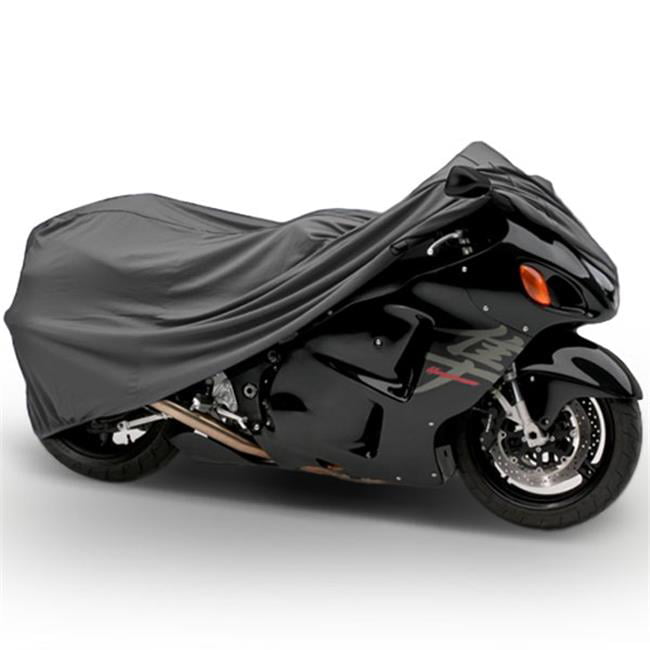 North East Harbor MC-GRY-L 90 in. Superior Travel Dust Motorcycle Sport Bike Coverand#44; Grey