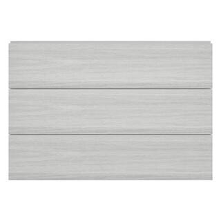 NewTechWood All Weather System 5.5 in. x 96 in. Composite Siding Board in Icelandic Smoke White US09-8-SW