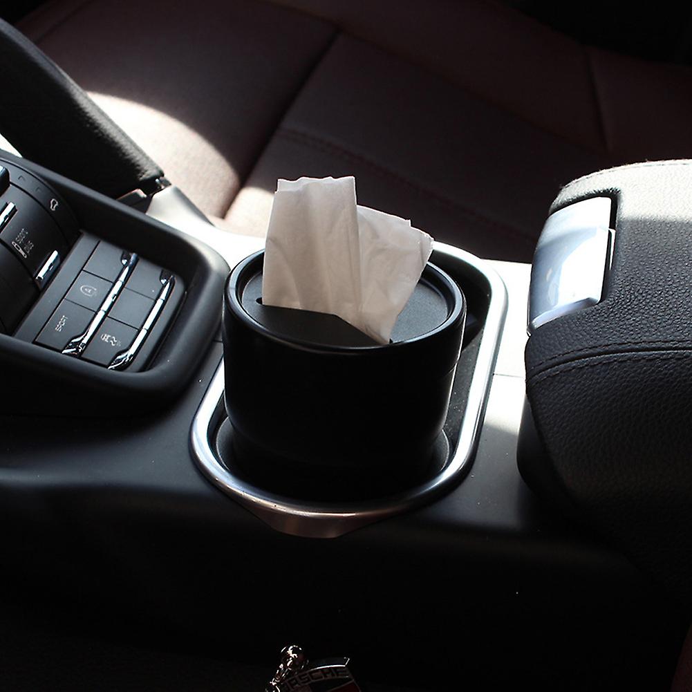 Car Trash Can Bin With Lid Small Car Garbage Can Leakproof Auto Dustbin Organizer Container For Car Office Home