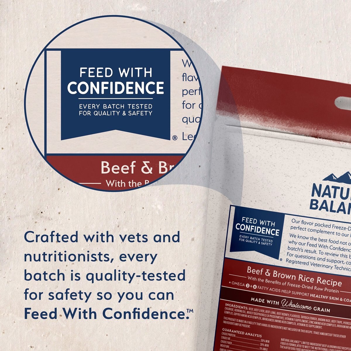 Natural Balance Limited Ingredient Freeze Dried Beef and Brown Rice Recipe Dry Dog Food