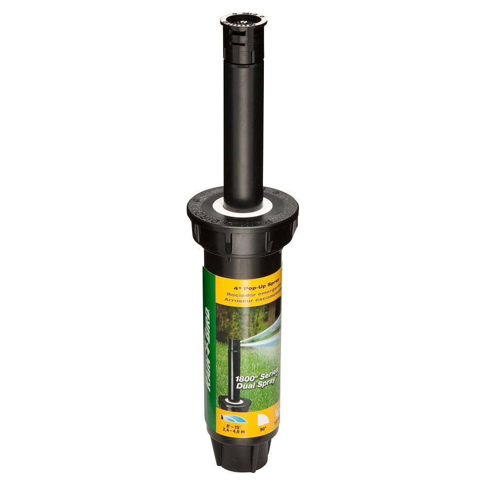 Rain Bird 1804 Dual Spray Quarter Pattern 4 in. Pop-Up Spray Head 1804QDS-25