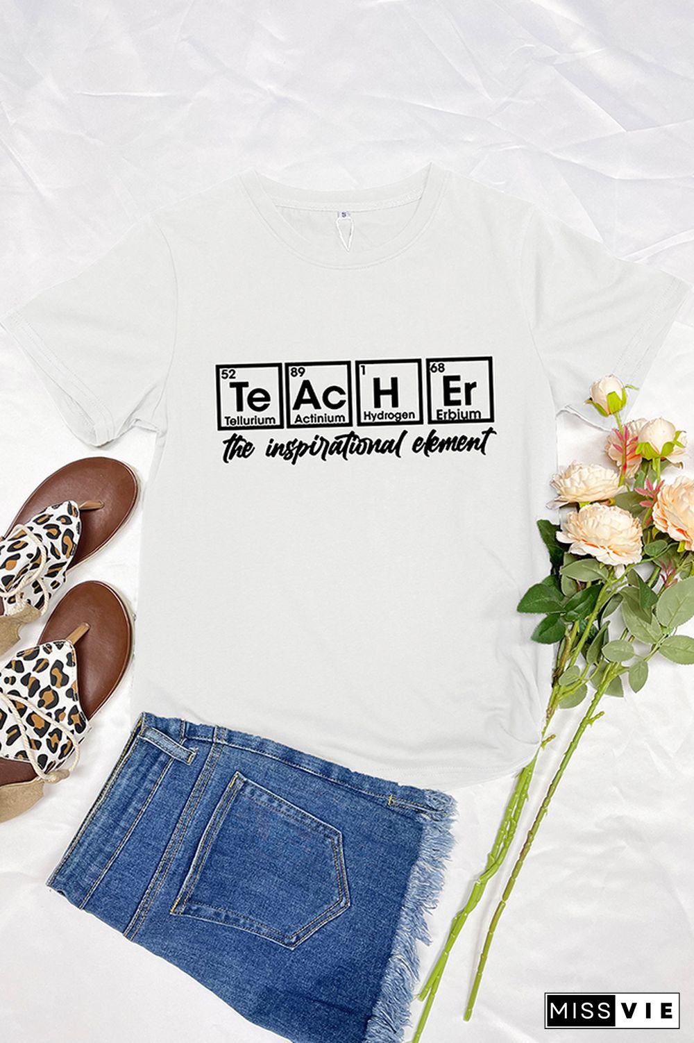 Periodic Teacher Short Sleeve Graphic Tee Wholesale