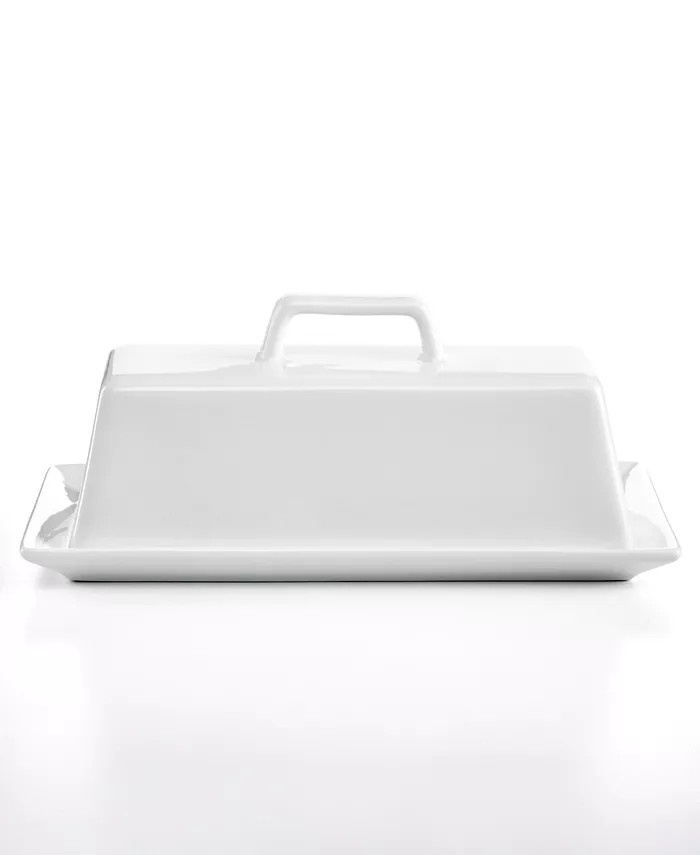 The Cellar Whiteware Covered Butter Dish