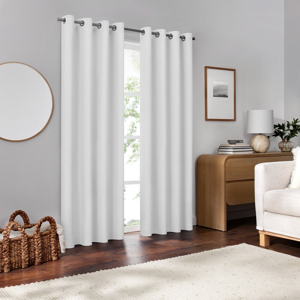Eclipse Lawson Arm   Hammer Odor Neutralizing Blackout Grommet Curtain Panel