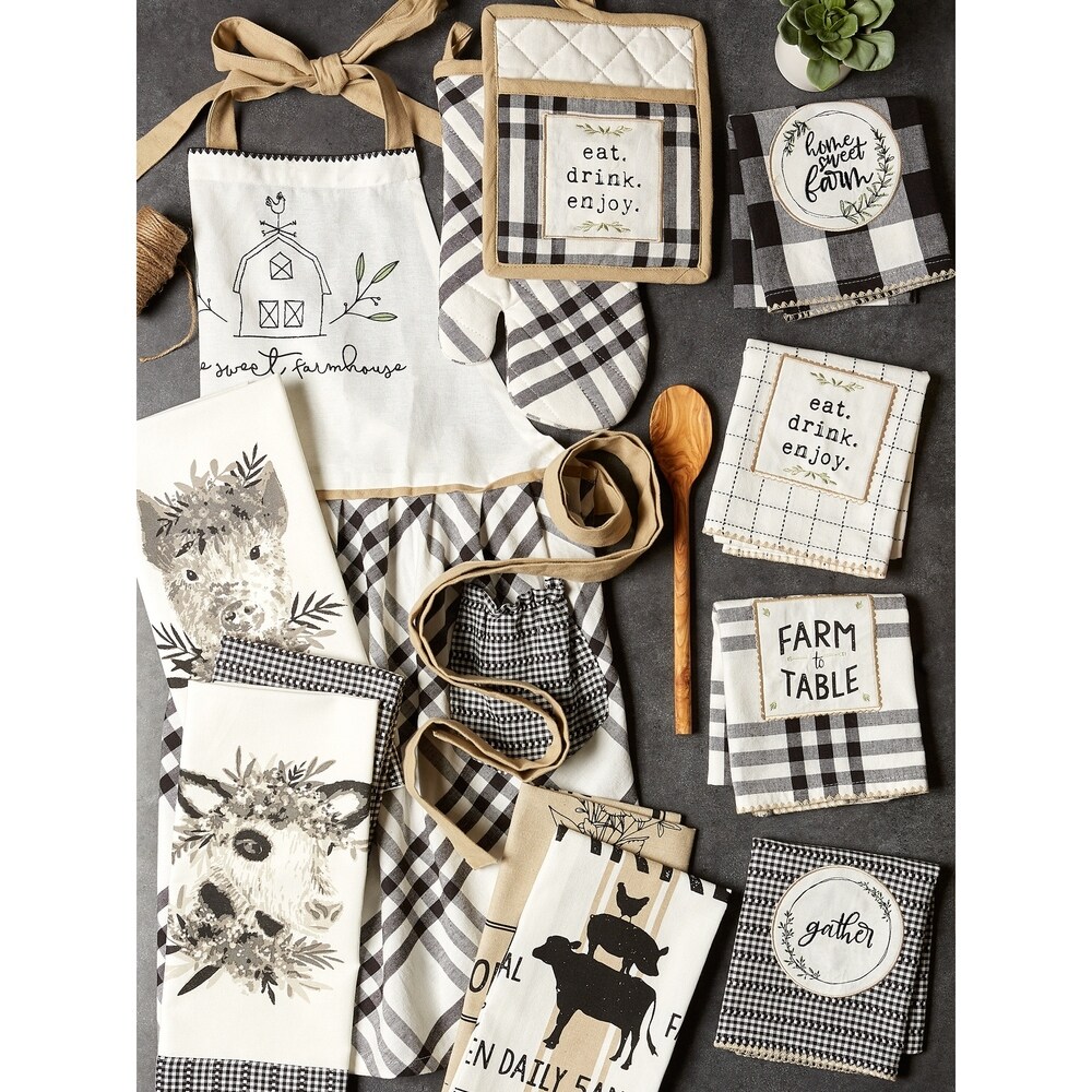 DII Home Sweet Farmhouse Kitchen Textiles  18x28\