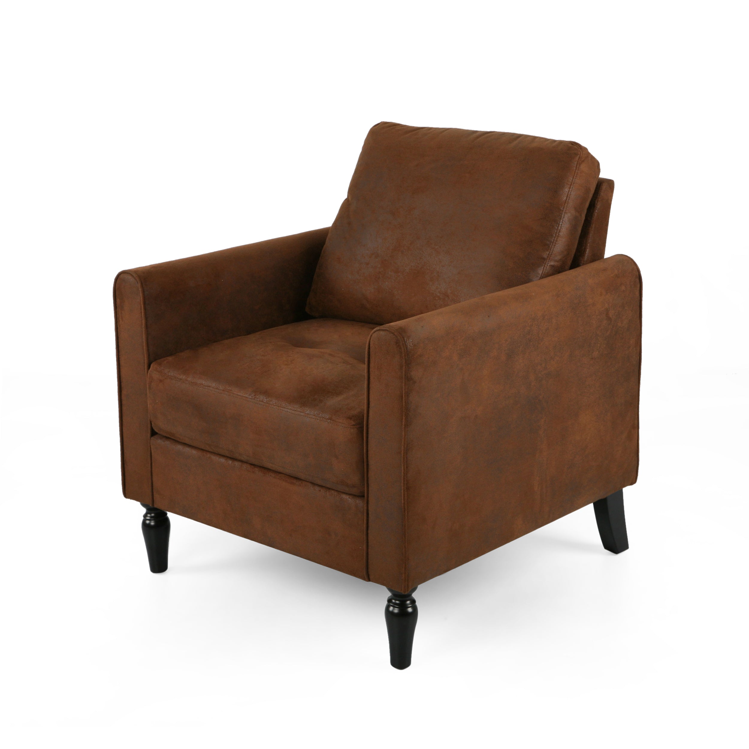 Xyan Contemporary Club Chair with Plush Microfiber Cushions