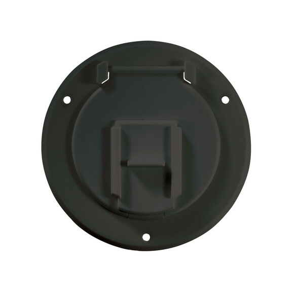 RV Designer B123 Basic Cable Hatch   Round  Black