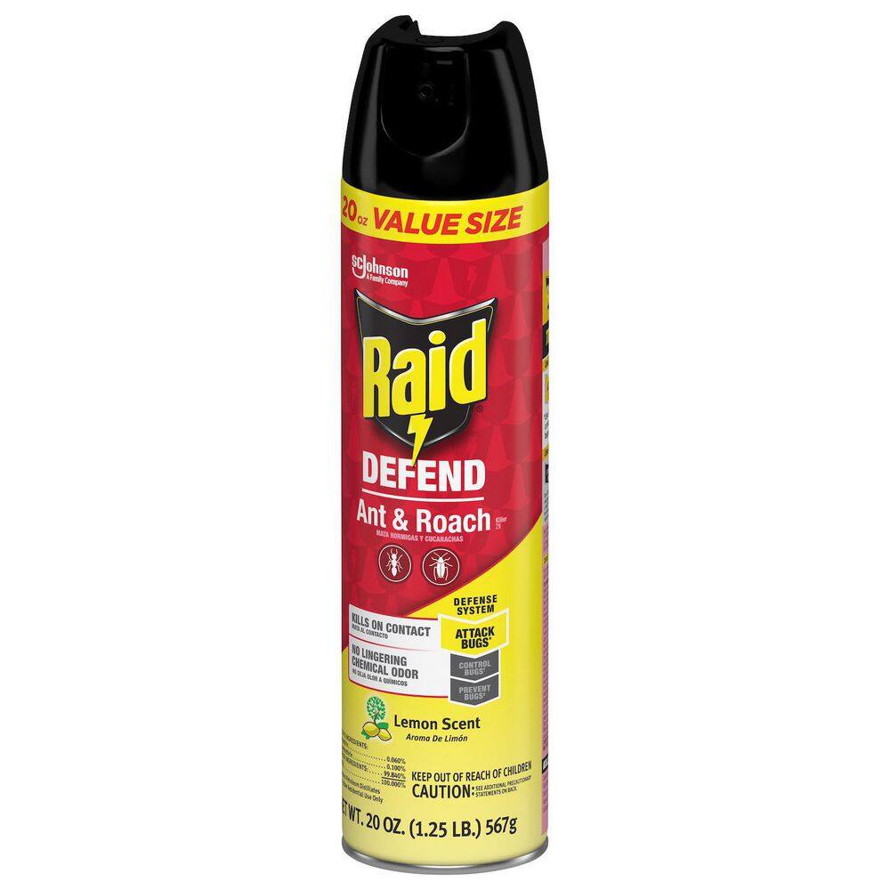 Raid 20 oz. Ant and Roach Killer 26 Lemon Scent SCJ327308