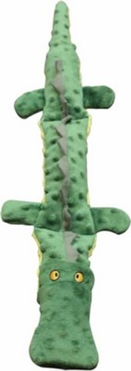 Skinneeez Extreme Triple Squeaker Crocodile 25 Dog Toy