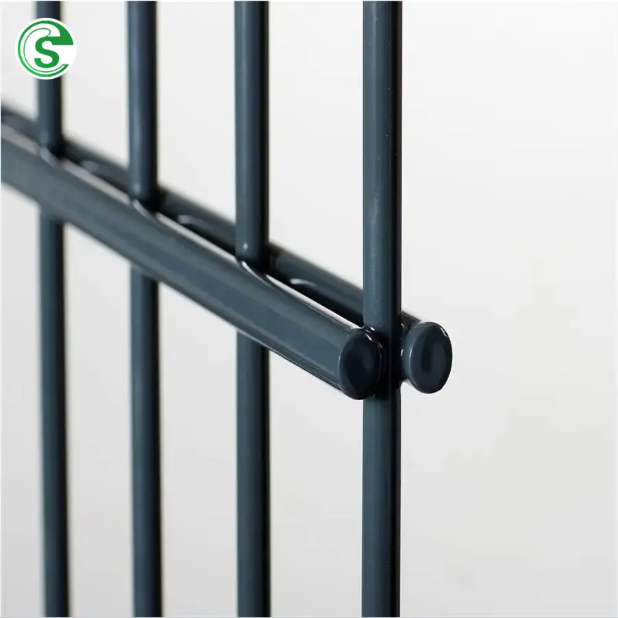 Galvanized 8/6/8 656 545 Double Wire Mesh Fence Powder Coated Twin Wire Mesh Fence High Security Durable Fence Villa Supplies