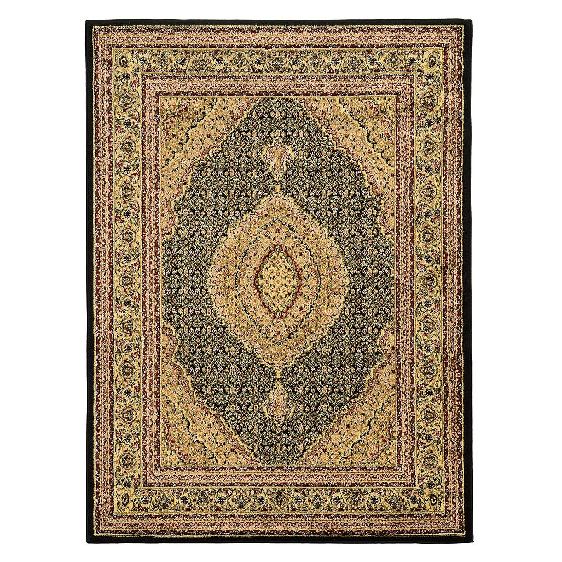 Linon Elegance Mahi Framed Floral Rug