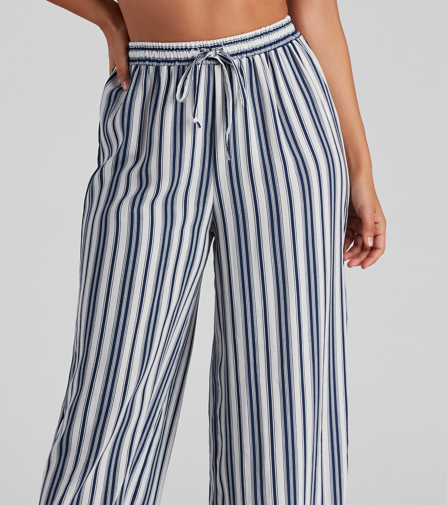 Sunday's Match Striped Wide Leg Pants