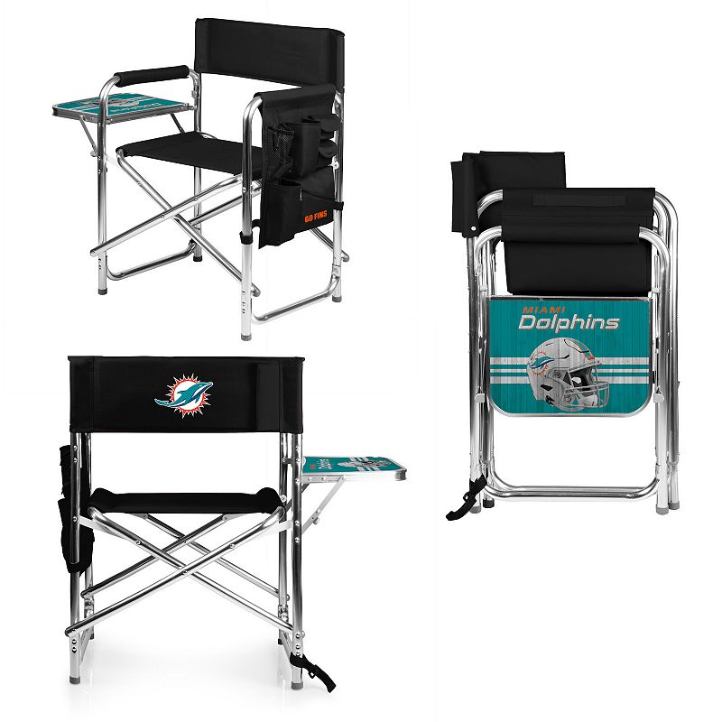 NFL Miami Dolphins Sports Chair with Side Table